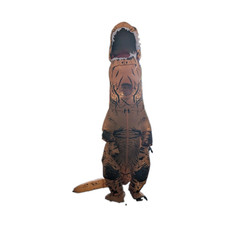 Inflatable T-Rex Dinosaur Inflatable Costume, Brown/Black, Dinosaur Theme