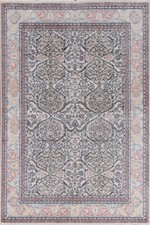 Geometric Handmade Traditional Area Rug 4x6 Ft Beige Turkish Wool Carpet