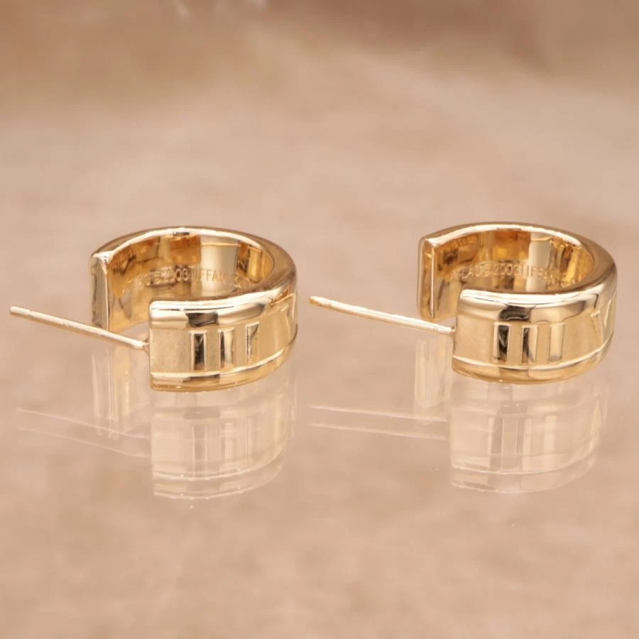 Tiffany & Co. Atlas Creolen Unisex Sterling Silber 925 Accessoire echt