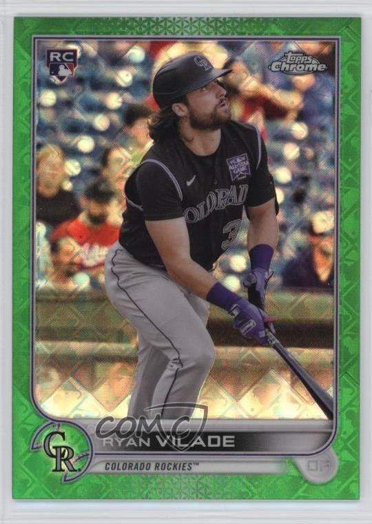 2022 Topps Chrome Logofractor Edition Green Refractor 16/99 Ryan Vilade #63 10c7