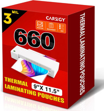 Thermal Laminating Pouches 660 Pack 3 Mil 9 x 11 5 Letter Size Round Corner