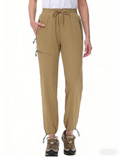 Womens Hiking Pants UPF 50 Water Resistant Casual Running 4 Pockets Cargo Pants