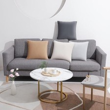     WEMEON Charcoal Velvet Throw Pillow Covers 18x18   Set of 2