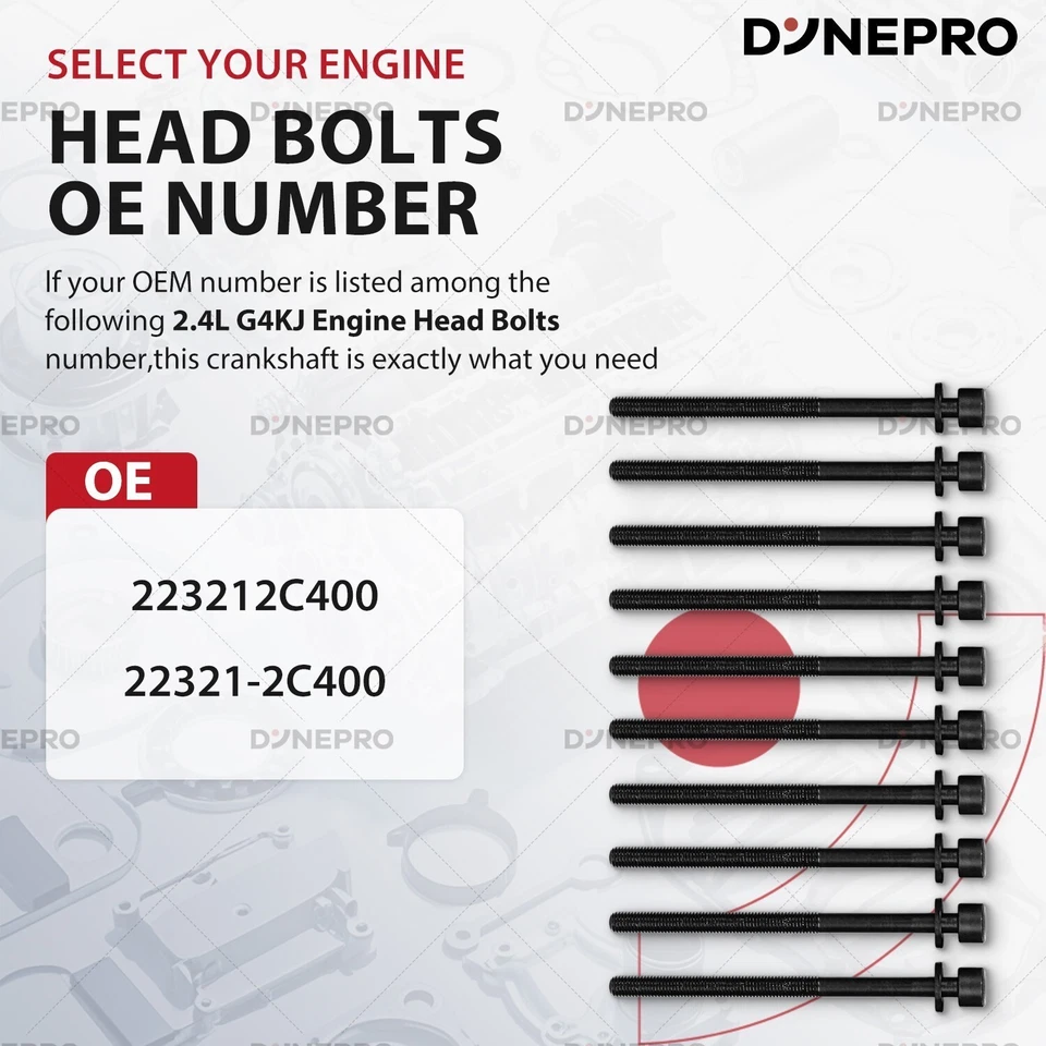 G4KJ 2.4L Engine Rebuild Overhaul Kit Fits Hyundai Santa Fe Sport KIA Sorento - Image 4 of 4