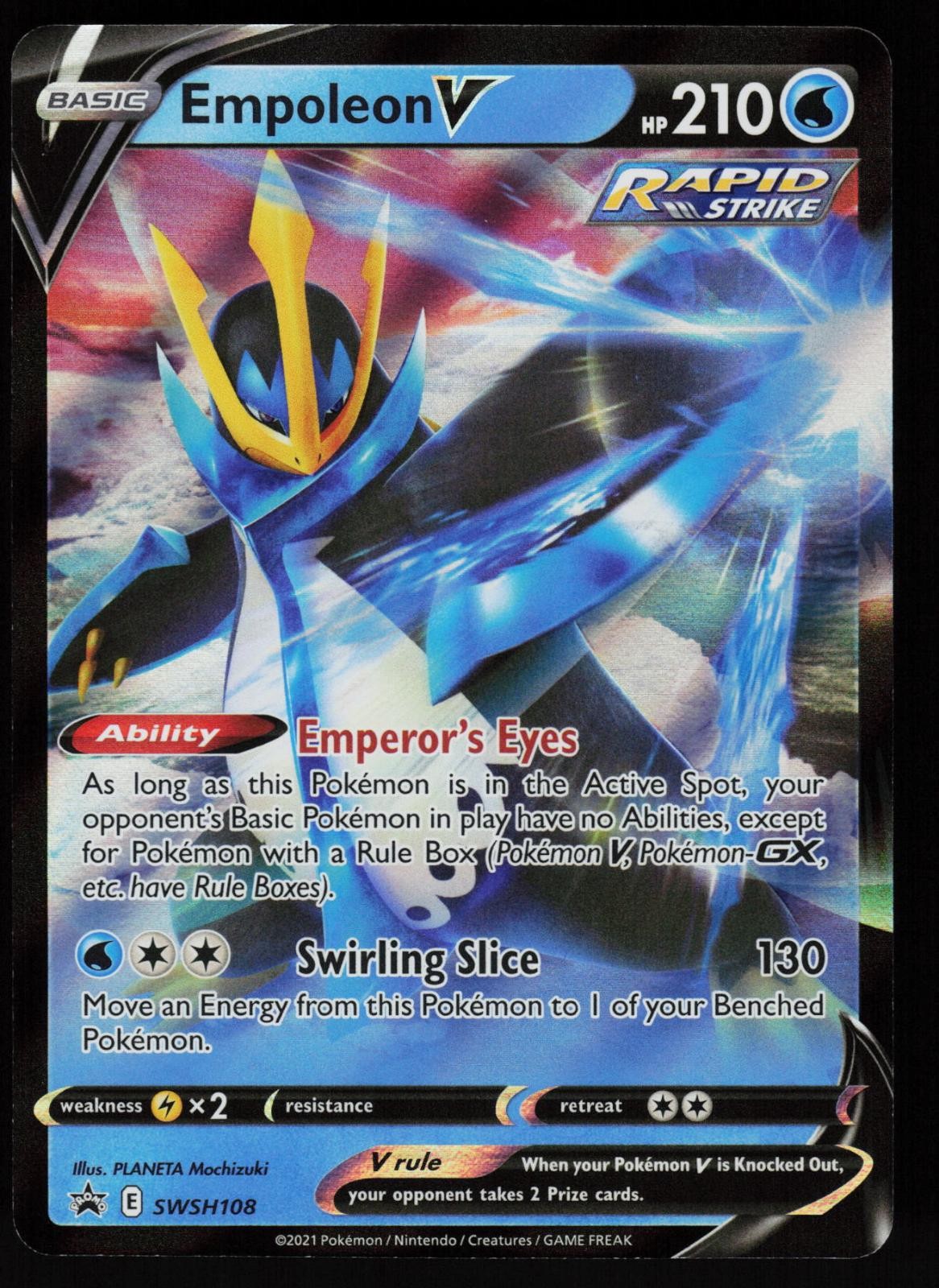 Empoleon V SWSH108 Sword & Shield Promo Holo Promo NM/M Pokemon Mochizuki