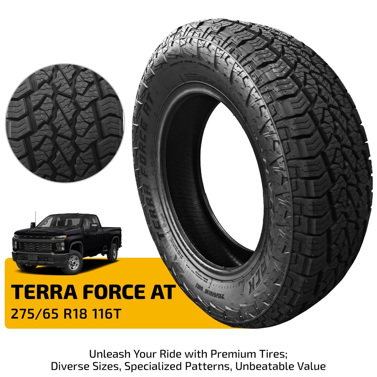 386 ダーブラ Premium New 275/65 R18 116T TERRA FORCE tire - All-Terrain, 116T