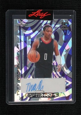 2022-23 Leaf Optichrome 1/1 TyTy Washington Jr #BA-TWJ Auto 0c3