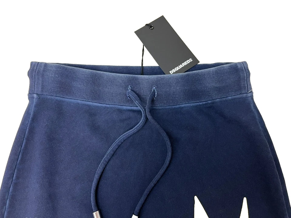 Dsquared2 Falda Lápiz Azul Marino Sudadera Tela Amarillo Murciélago y Rojo Hoja de Arce Talla Xs Foto 3 de 4