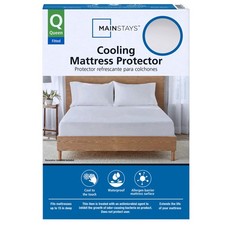 Cooling Waterproof Fitted Mattress Protector, Queen