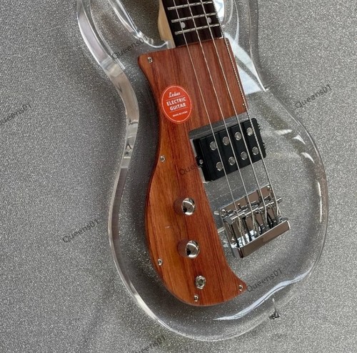 4 String Solid Body Electric Bass Guitar Stainless Steel Rounded Frets