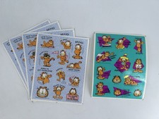 4 Vintage 1978 Garfield Sticker Sheets, Jim Davis 6" X 5"