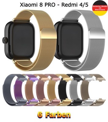 Milanaise Armband Xiaomi Mi Band 8 PRO Redmi 4 5 Magnet Ersatzband Smart Watch