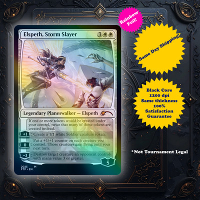 Elspeth, Storm Slayer - Foil Custom Art Playtest card for MTG - Commander EDH