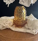 Fenton Amber Hobnail Fairy Lamp