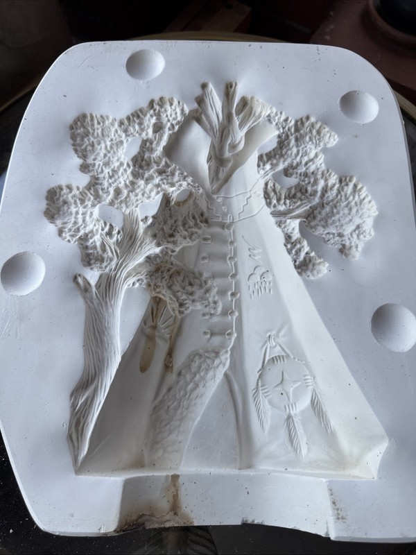 Ceramic Slip Casting Mold, Vintage 1995 By Kimble Mold Corp, Teepee #2556