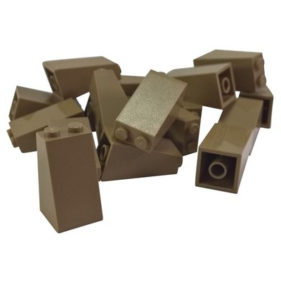 20 NEUE LEGO Slope 75 2 x 2 x 3 - Solid Studs Dunkle Tan