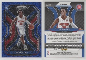 2020-21 Panini Prizm Fast Break Blue Prizm /175 Saben Lee #261 Rookie RC