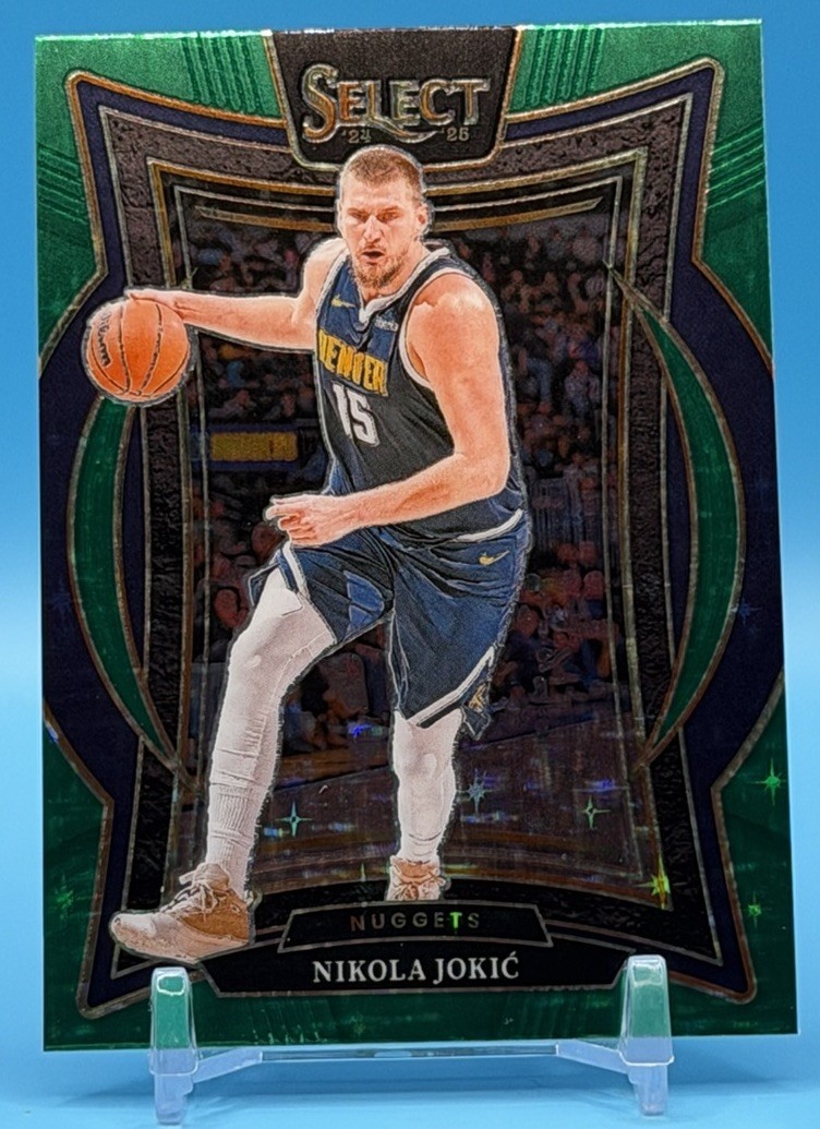 2024-25 Panini Select Nikola Jokic Green Stars Prizm Concourse #14