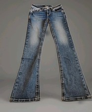 MISS ME JEANS NEW WITH TAGS  BOOT SLIM FIT 27X32 MID-RISE A1