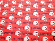 NEW ENGLAND PATRIOTS BRAND NEW DESIGN COLORS 58" WIDE 1 YARD PIECE 100 COTTON