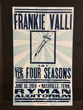 Frankie Valli & the Four Seasons Ryman Nashville 2014 HATCH SHOW PRINT POSTeR