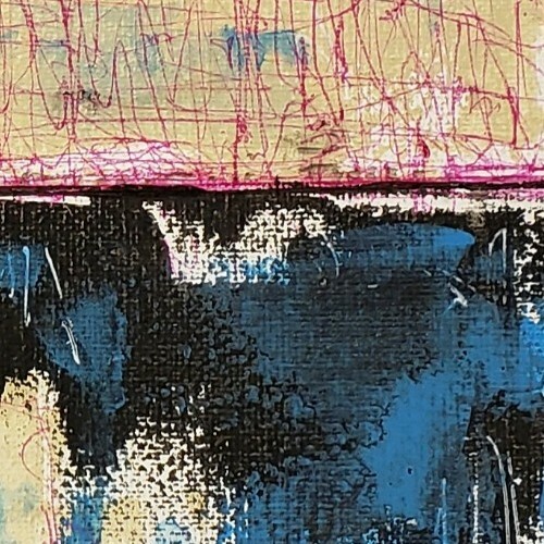 No.958 Original Abstract Modern Minimal Urban Textured Painting By