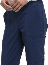 Dickies Women's Natural Rise Tapered Scrub Pant MEDIUM TALL Stretch Pull On BLUE