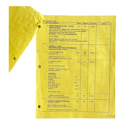 50th Annual Grammy Awards 2008 Event-Used Program Itinerary 29 Pages - Picture 2 of 11