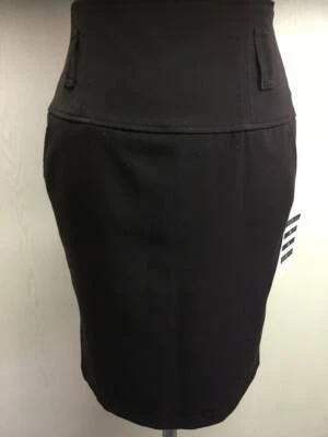 Damen Vintage 80er Rock | Weit taillierter Rock | High Waist Rock in Braun - Bild 1 von 4