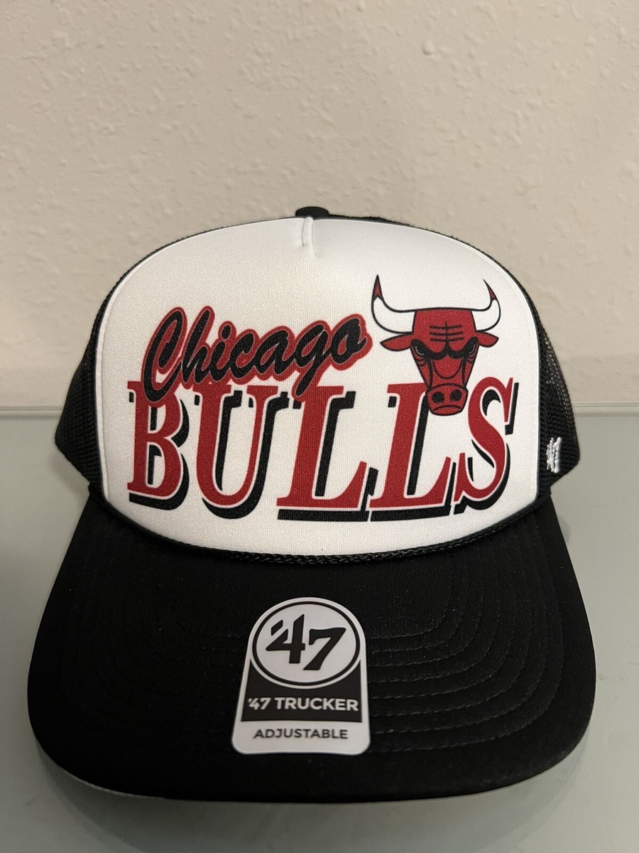 47 Brand NBA Chicago Bulls Foam Trucker Snapback Adjustable Hat