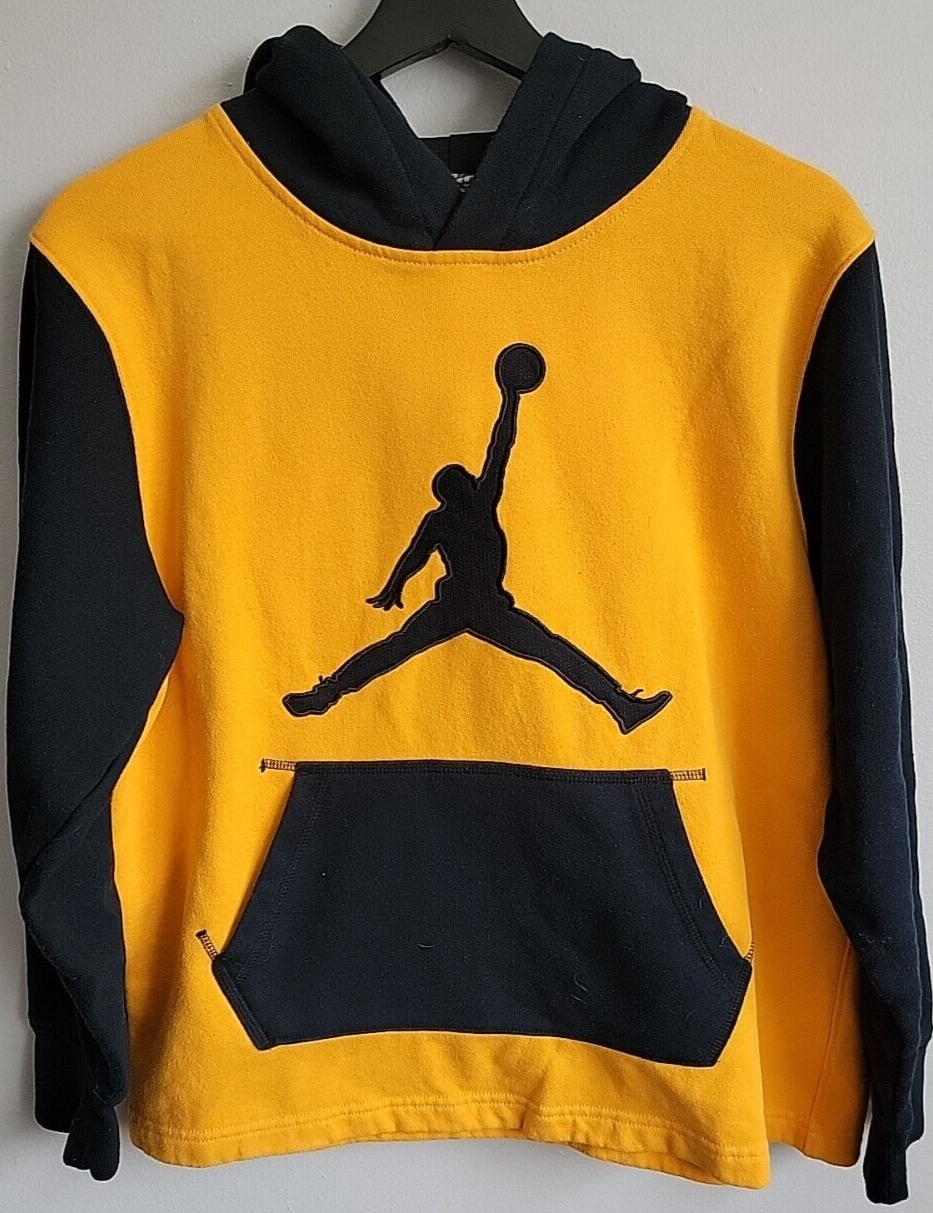Air Jordan Yellow and Black Size Youth XL Hooded Sweatshirt Jumpman W/  Pocket | eBay