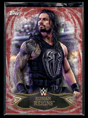 2015 Topps WWE Undisputed #14 Roman Reigns Red    Mint+ New