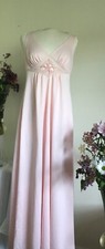 Pink, Floor Length Vintage 70's Peignoir Set FLAWS, Retro Nightgown Set