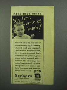 lamb baby food gerber
