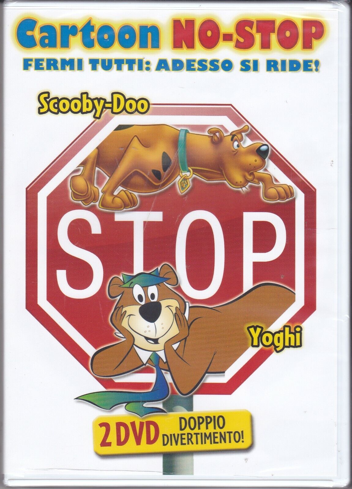 2 Dvd Box Cofanetto CARTOON NO STOP - SCOOBY-DOO + L'ORSO YOGHI nuovo