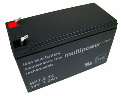 Batterie Multipower MP 7.2-12 12V 7.2Ah AGM Akku Powerfit S312/7 S
