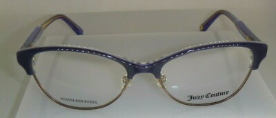 Juicy Couture JU 174 Purple Brown OXZ Plastic Optical Eyeglasses Frame 52-16-140