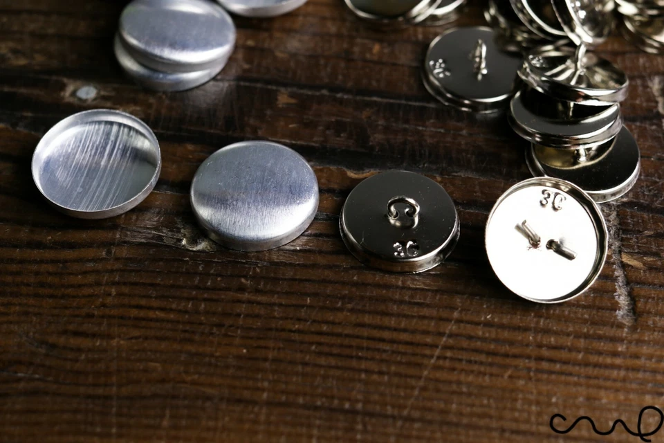 50 x 36L Heavy Duty Machine Fabric Cover Button Blanks Non Astor 23mm Upholstery - Image 4 of 4