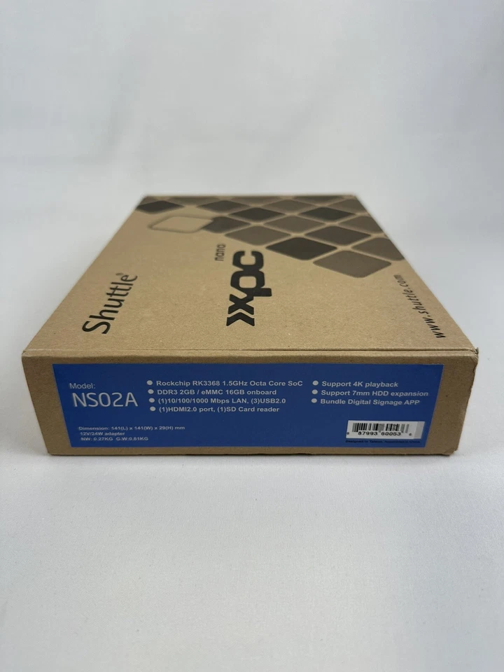 Shuttle XPC Nano NS02A - Digital Signage Appliance - 1.50 GHz - 2 GB - NEW! - Image 2 of 4