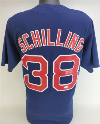 Curt Schilling Signed Boston Red Sox Jersey (JSA COA) 3xWorld Series  Champion