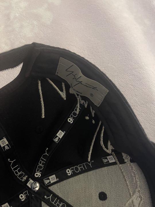 帽子 Yohji Yamamoto HOMME MESSAGE HAT 21AW Yohji Yamamoto Black New Era Edition 59fifty Low Profile Cap