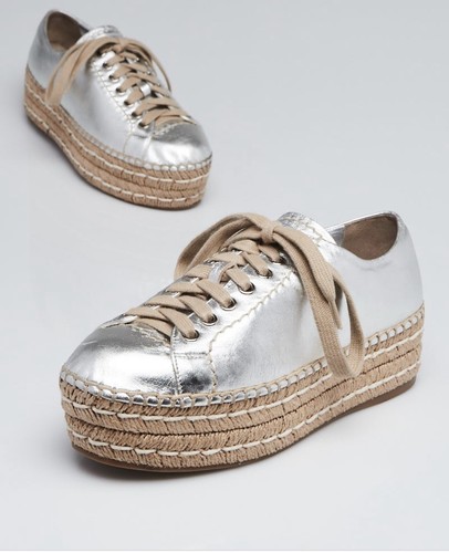 prada sneakers silver
