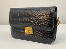 CELINE? Paris Bag Clutch Purse Handtasche Croco Krokodil Leder Alligator vintage