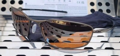 New Oakley WHISKER 4141-1360 Sunglasses Satin Pewter w/ Prizm
