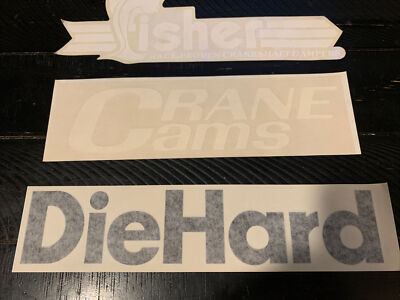 New Sears Die Hard Black Race decal Sticker NHRA NASCAR IHRA 14.5 X 3 inches +2