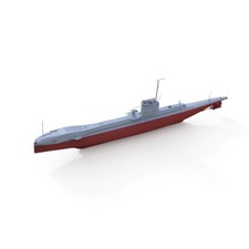 SSC350955S 1:350 British Undine Class Submarine Full Hull
