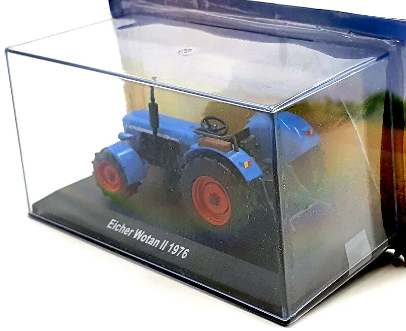 Hachette 1/43 Scale Model Tractor HL12 - 1976 Eicher Wotan II - Blue - Image 2 of 4