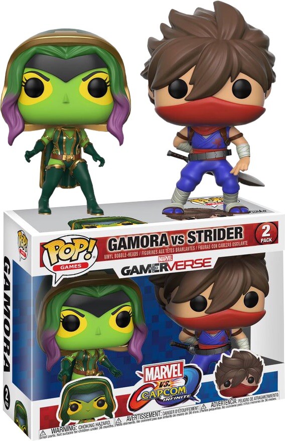 (未使用･未開封品)Marvelvcapcom 2pk - Gamora Vs Strider Amazon.com: Funko POP! TV: Marvel Vs Capcom - Gamora Vs