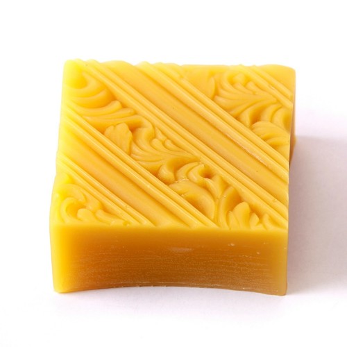 Diagonal Lines & Rococo Swirls Square Silicone Soap Mould - Pack of 10 - Picture 3 of 3