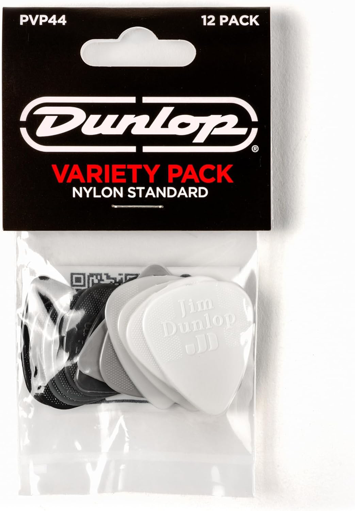 Nylon Standard Pick Variety Pack - 12 Standard Picks for Guitarists